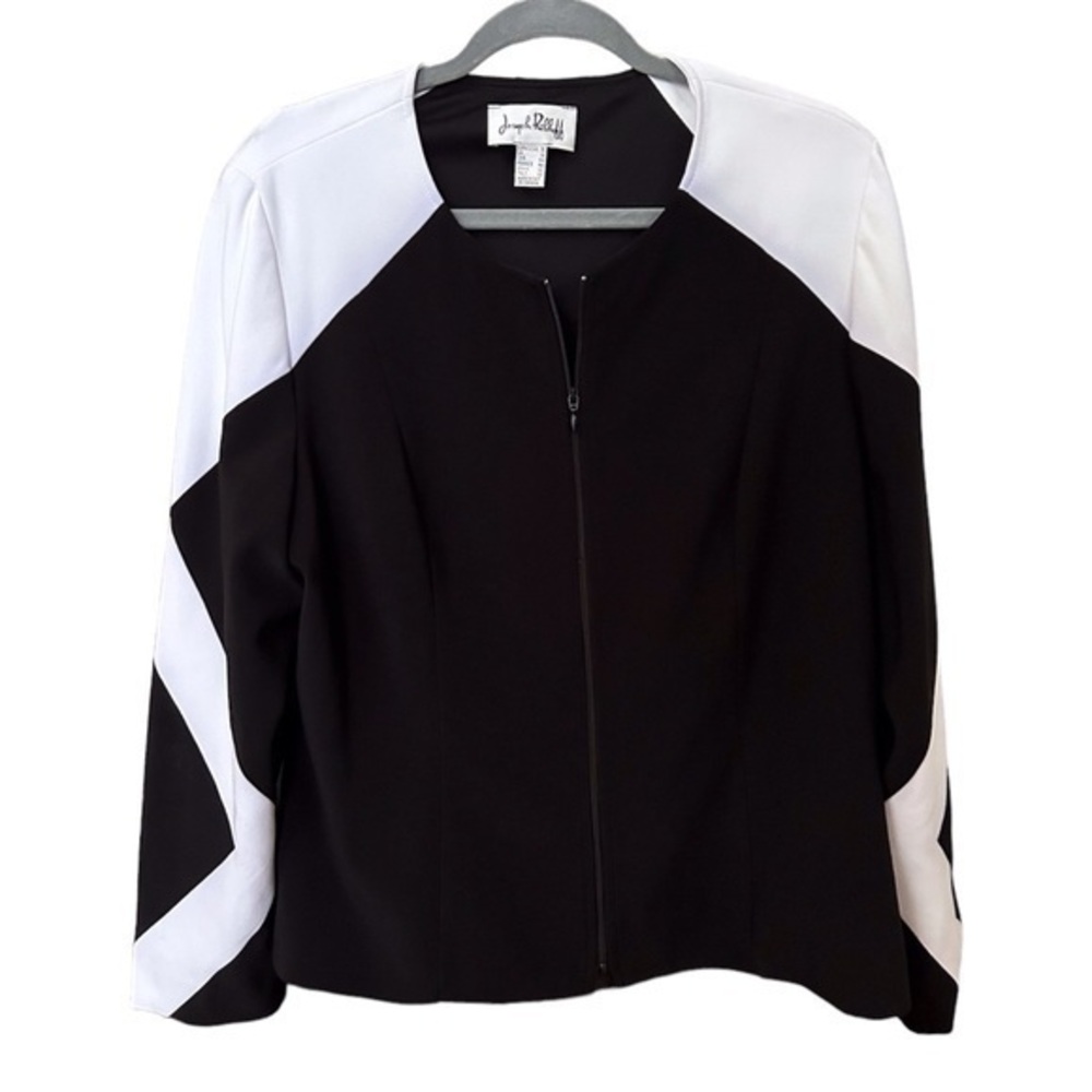 NWOT Joseph Ribkoff Black and White Blazer, Size 16